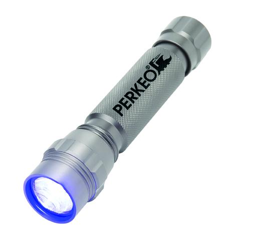 PERKEO LED-UV-Lecksuch-Taschenlampe - mit neuer 3 Watt LED-Technologie