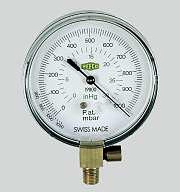 Refco 19800-SV 9882473 Vakuummeter mit Sicherheitsventil 80mm