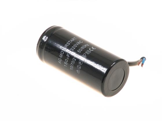Anlaufkondensator TC 544, 150 uF, 320V, d = 42x95 mm, Kabel 25 cm