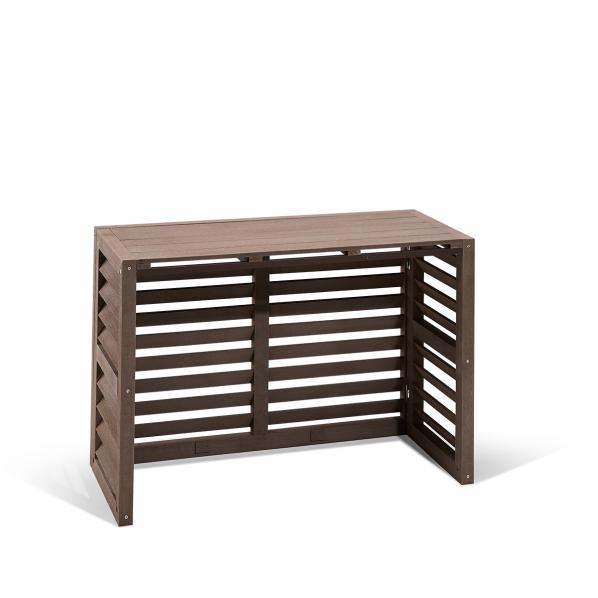 Evolar Klima- & Wärmepumpengehäuse Walnut Grey WPC XS, 600x900x400 MM