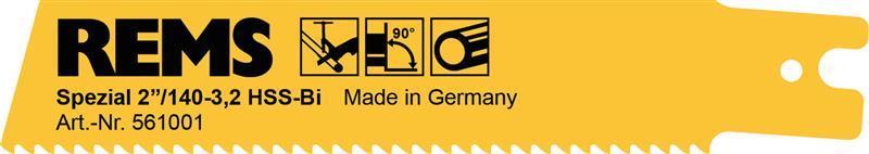 REMS SPEZIALSÄGEBLATT 2"/140-3,2, 5ER-PACK