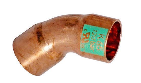 CU-Bogen 45° K65, i/i 5/8", 16mm
