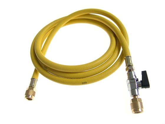 Füllschlauch REFCO CA-CL-72, 4492995, 1,8m, gelb mit Absperrventil
