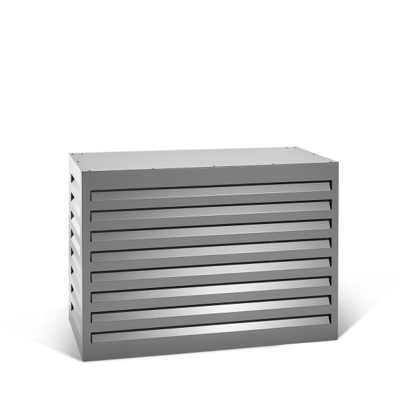 Evolar Klima- & Wärmepumpengehäuse Leichtes Anthrazit Aluminium S, 700x1000x500 MM