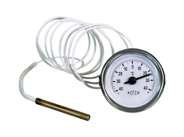 Kapillarthermometer, - 40 / +40°C, D = 52 mm, Sonde 1,5 m