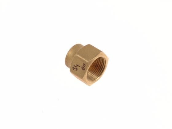 Bördelmutter / Überwurfmutter Gewinde 3/4" Lochgröße 18 mm