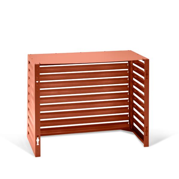 Evolar Klima- & Wärmepumpengehäuse Ziegelrot Aluminium M, 800x1100x550 MM