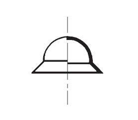 Kupferkappe für Bördelanschluss 3/4" WIGAM B1-12
