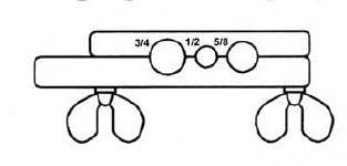 Bördelblock Durchmesser 1/2"-3/4" Bördelblock für (45-70053)
