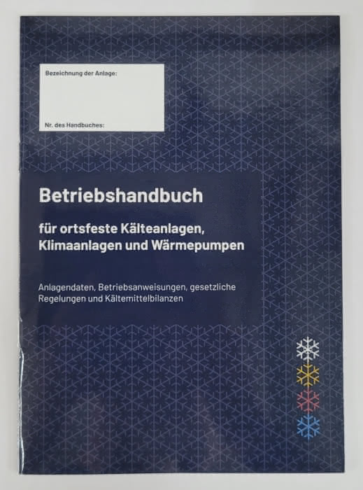 Betriebshandbuch Kälte Klima Anlagedaten inkl. PVC Tasche
