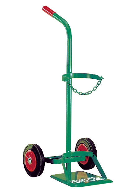 PERKEO Stahlflaschenwagen für 20 L Flasche