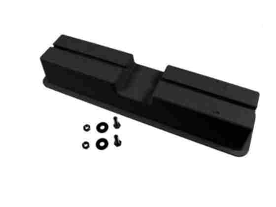 Bodenstütze, L = 420 mm, H = 72 mm, M = 120 kg, Material PP, schwarz