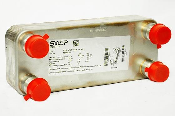 SWEP Plattenwärmetauscher, B5THx30/1P-SC-M 4x3/4"&16(20) 