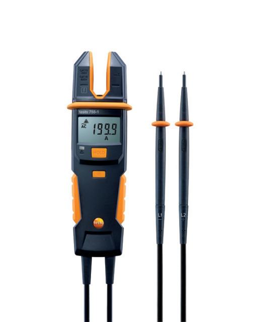 Testo Spannungsprüfer 755-1 Strom-Spannungsprüfer Messgrößenerkennung