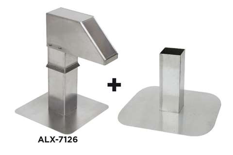 Alixo Aluminium Dachdurchführung - ALX-7126 + verstellbarer Unterbau