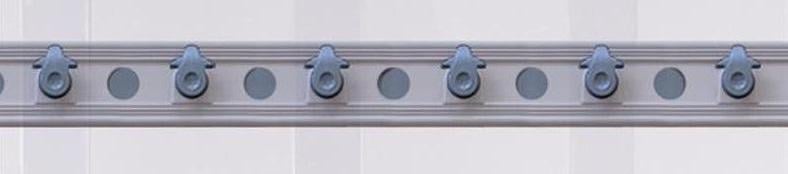 Montageprofil mit Haken - L 3340 mm Streifen 190x2 mm / 40%-80% Überlappung