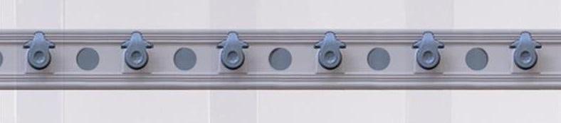 Montageprofil mit Haken - L 1090 mm Streifen 190x2 mm / 40%-80% Überlappung