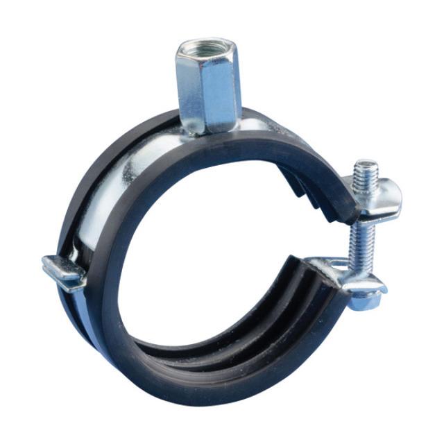 Rohrschelle einschraubig mit Schallschutz M8 20-23 mm - 1/2"