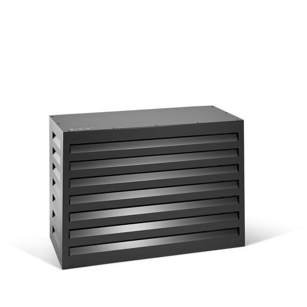 Evolar Klima- & Wärmepumpengehäuse Schwarz Aluminium XS, 600x900x400 MM