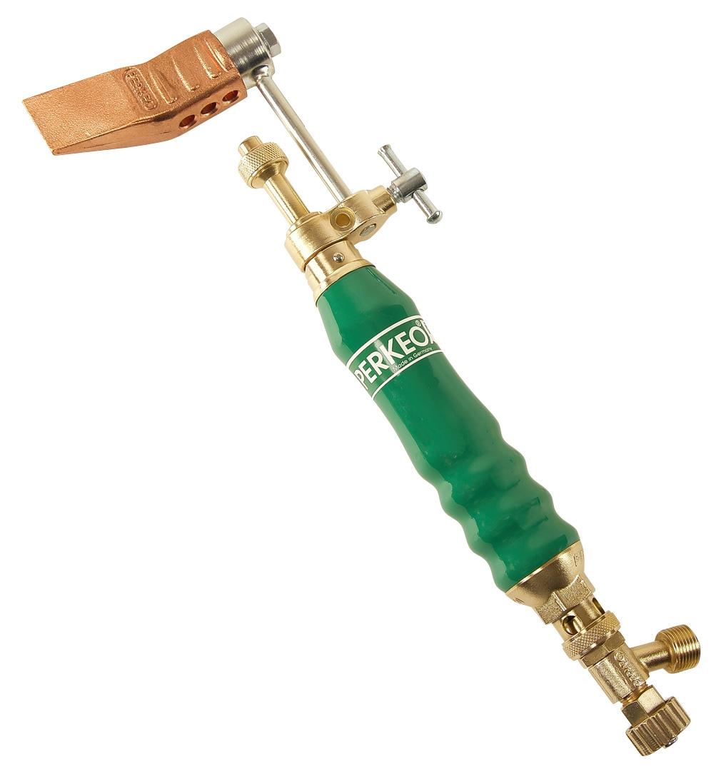 PERKEO Acetylen Hochleistungs-Lötkolben mit Kupferstück, Hammerform, G3/8" LH