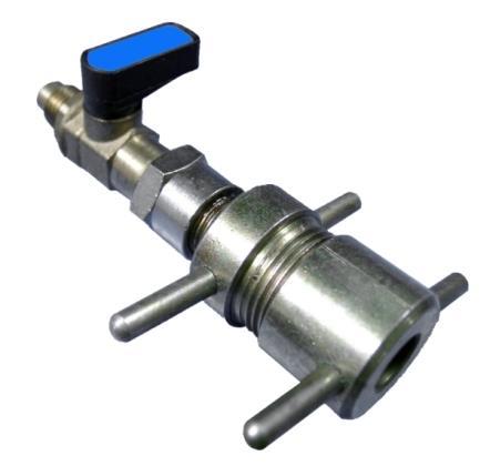 Schnellkupplung Hansen, 1/4" NPT x 6 mm, mit Ventil