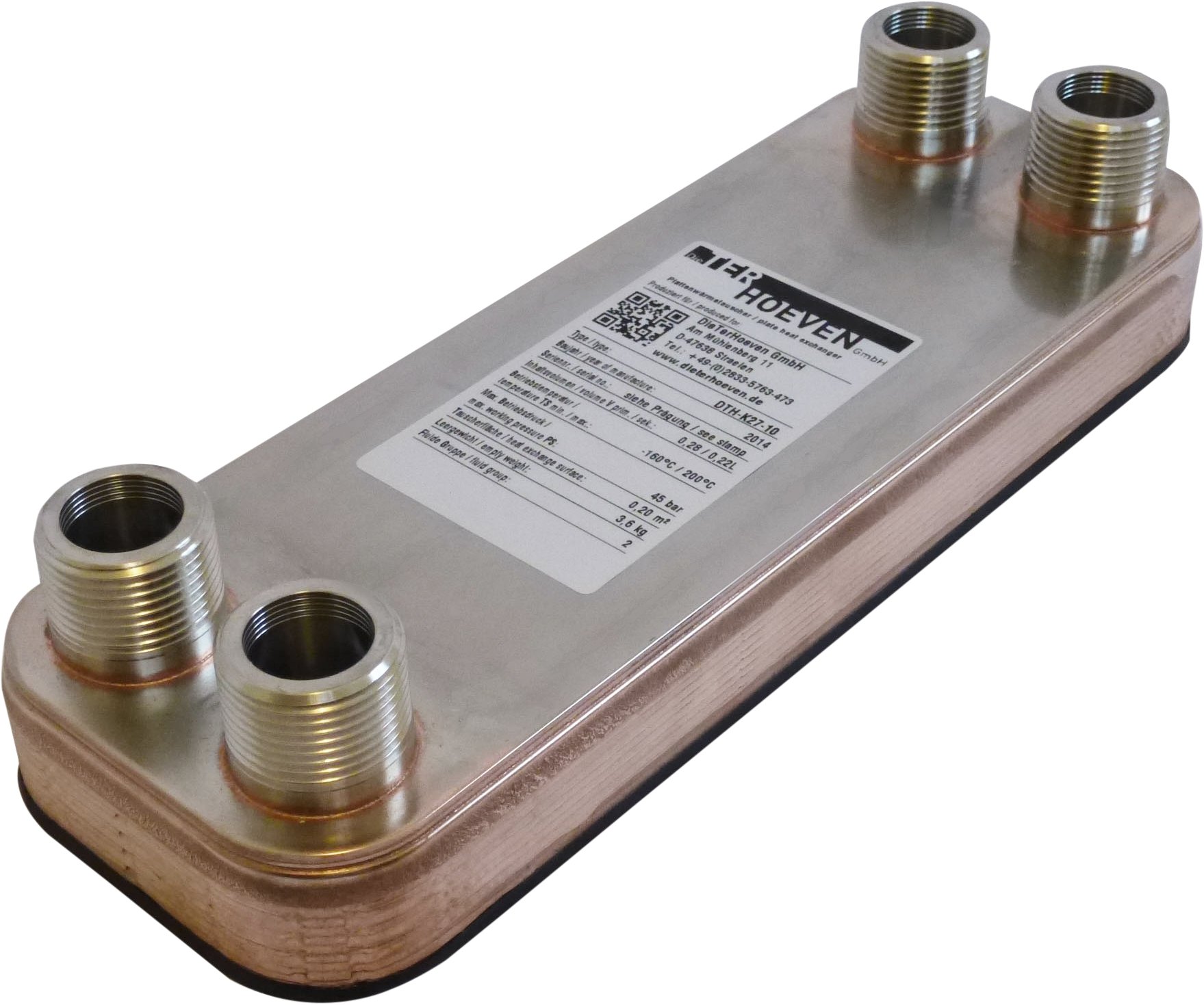 Plattenwärmetauscher DTH-K27-10