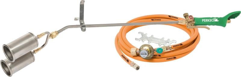 PERKEO Aufschweißbrenner-Set TWIN TITAN DRACHENFLÜGEL, Rohrlänge 500mm, Schlauchlänge 5m