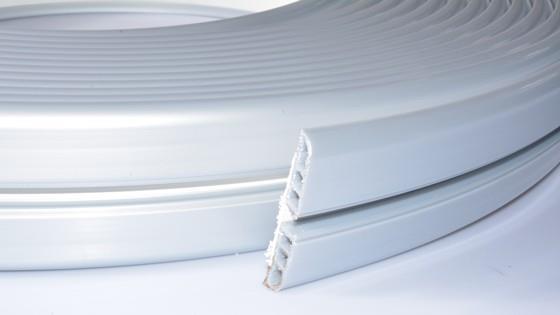 Flexibler Kunststoffstoßfänger,, 80 mm, RAL 9006,