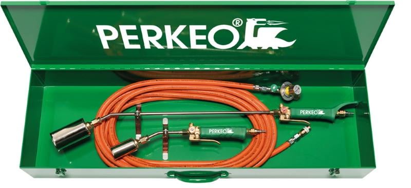 PERKEO Aufschweißbrenner-Set TURBINE PLUS SET II (mti Stahlblechkasten)