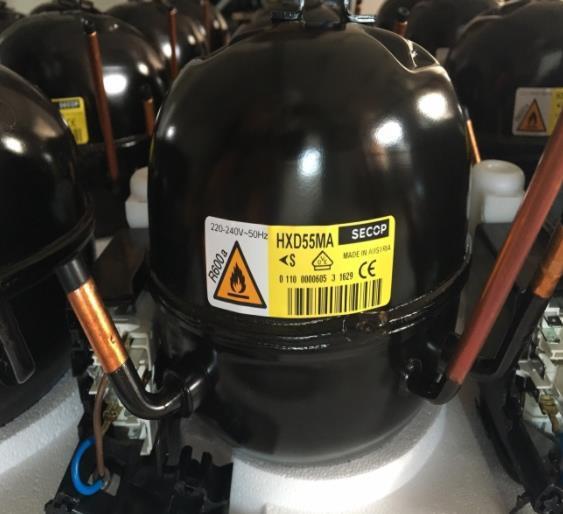 Verdichter SECOP / Danfoss HXD55MA, LBP/MBP - R600a, 220-240V, 50 Hz