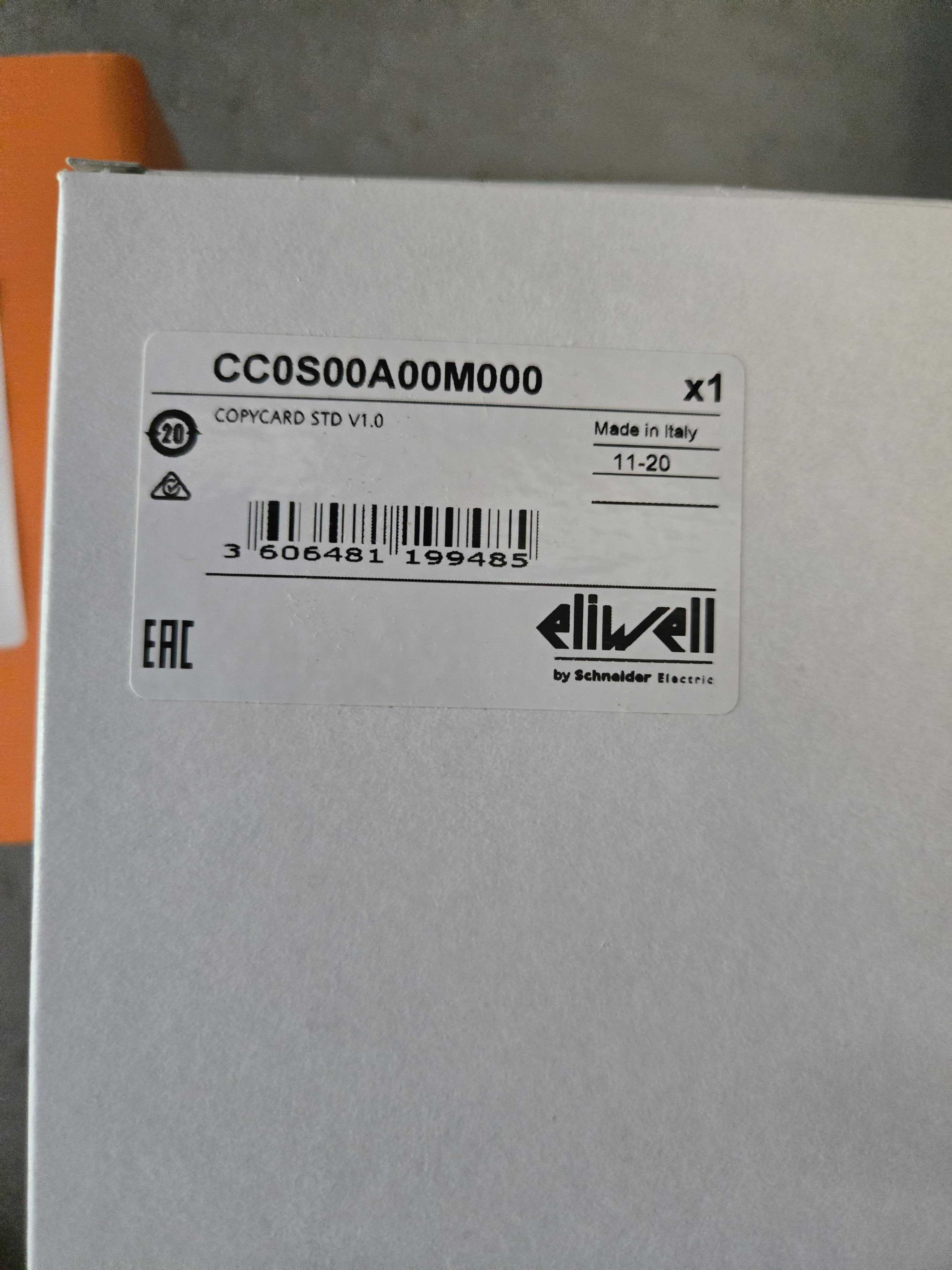 Eliwell Copycard STD V1.0, CC0S00A00M000