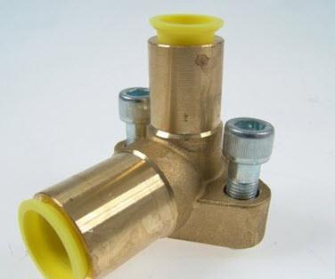 Thermostatisches Expansionsventil Unterteil ALCO, Winkel, für XB1019, 16 x 22 mm
