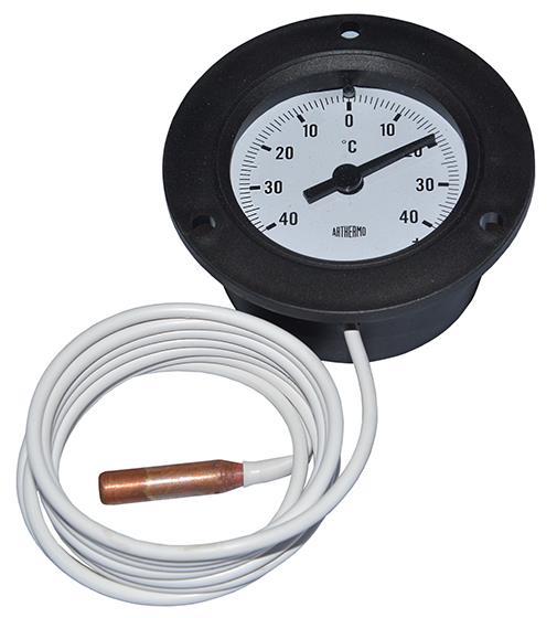 Kapillarthermometer, - 40 / +40°C, D = 60 mm, Sonde 1,5 m
