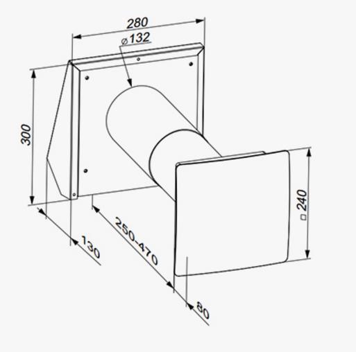 Lüftungsanlage (dezentrales Lüftungsgerät) KWL (kontrollierte Wohnraumlüftung) TwinFresh Comfo RA1-35 mit Fernbedienung, max. Förderleistung 30 m3/h (mit Stecker)