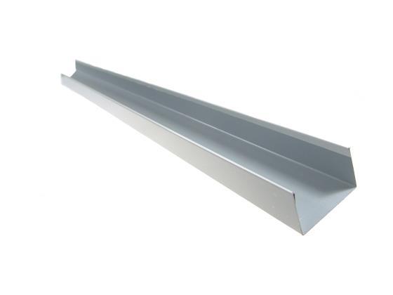 Weiße Metallstreifen - Gerüst U U40/80/40 mm, L = 2,5 m