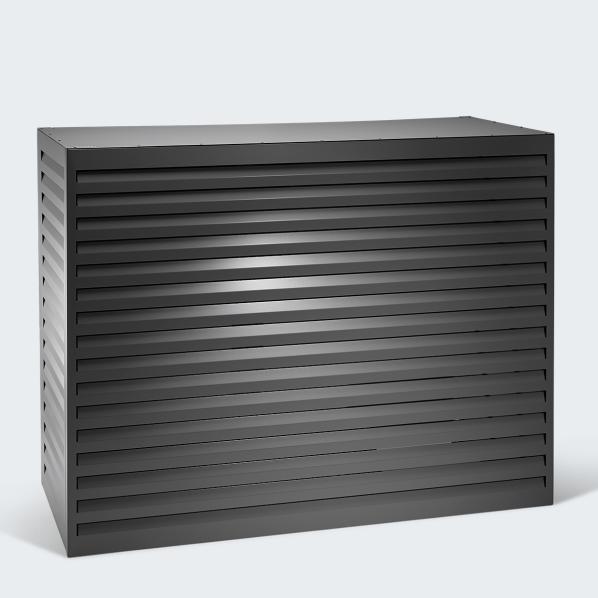 Evolar Klima- & Wärmepumpengehäuse Schwarz Aluminium XL, 1300x1700x750 MM