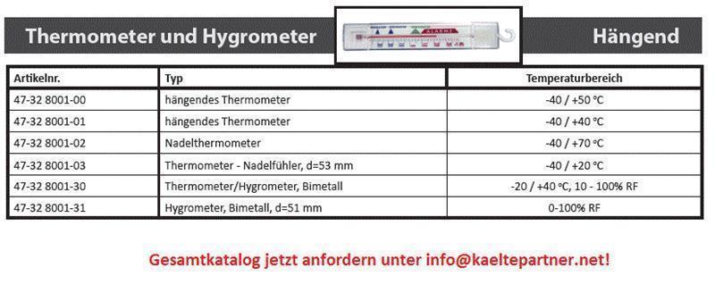 Thermometer hängend -40 +40°C