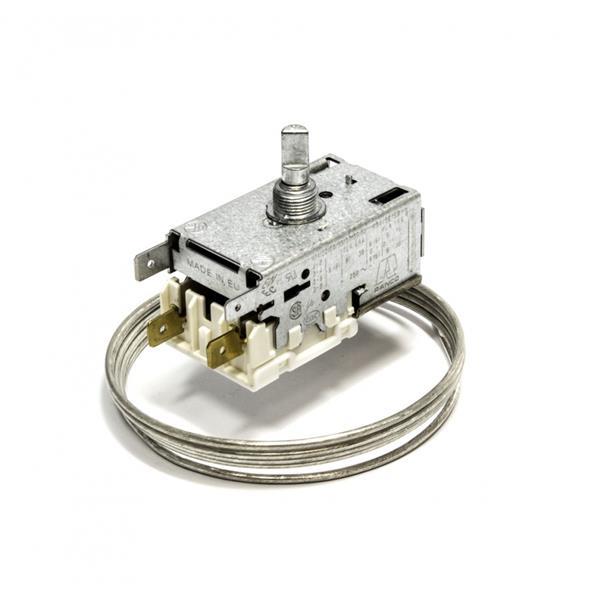 THERMOSTAT RANCO K50-P1125, 2 Kontakten 6A 250V Kapillarrohr 1200 mm kalt-18°C, warm 9,5°C halbmondförmige Achse ø 6 x 4,6 mm