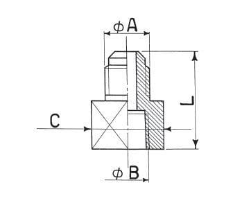 Reduziernippel Bördelanschluss x NPT f. 1/4 x 1/4 WIGAM U3-4B ? Stückpreis (VPE=100 Stk.)