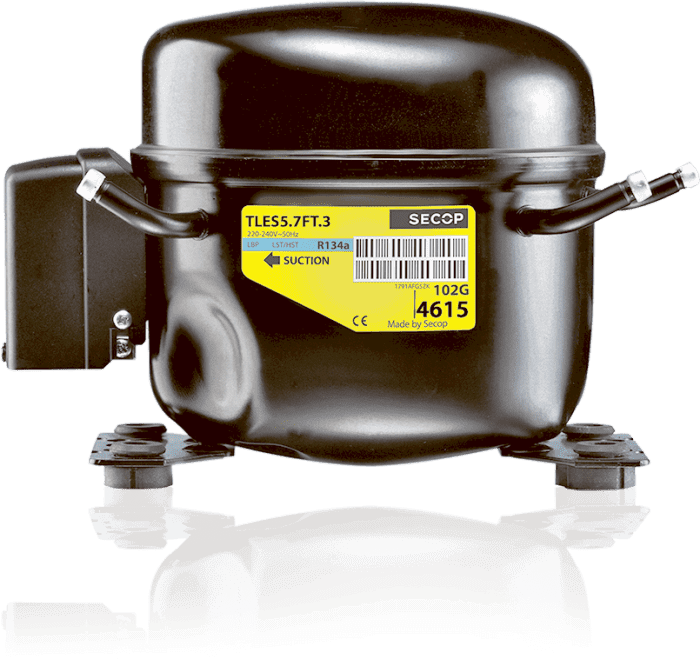 Verdichter SECOP / Danfoss TL3G, LBP/HBP - R134a, 220-240V, 50/60Hz, 102G4350, mit LST-Relais
