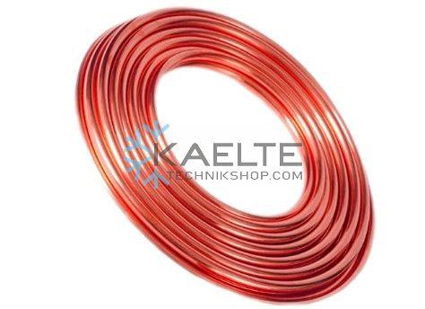 Kupferrohr CU Ø 10 mm, Wandstärke 1 mm, 25 m Rolle