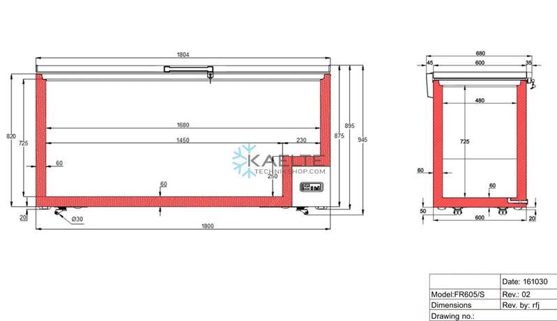 COOL-LINE-TIEFKÜHLTRUHE TKT 605, -14 bis -24°C, 567 L
