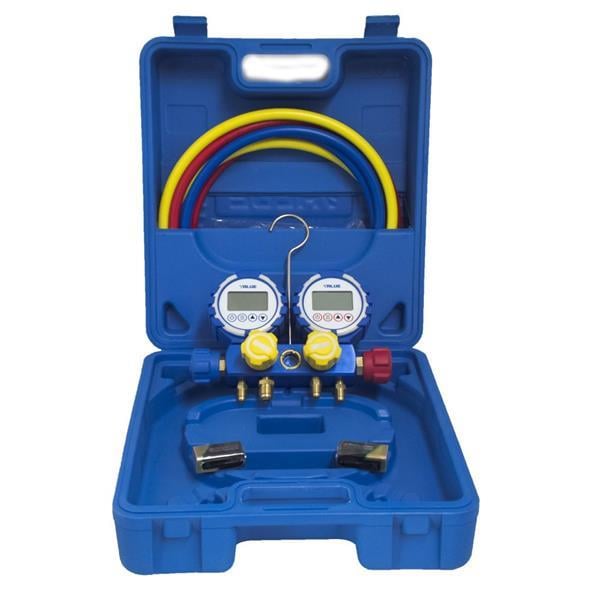 Digitale Monteurhilfe + 4 Schäuche in Koffer VDG-4-S1 für R32, R1234yf, R290, R410A, R134a, R404A, R407C, R507