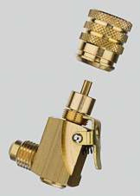 Refco V-35012 4681246 Schraderventil-Schnellkupplung gebogen