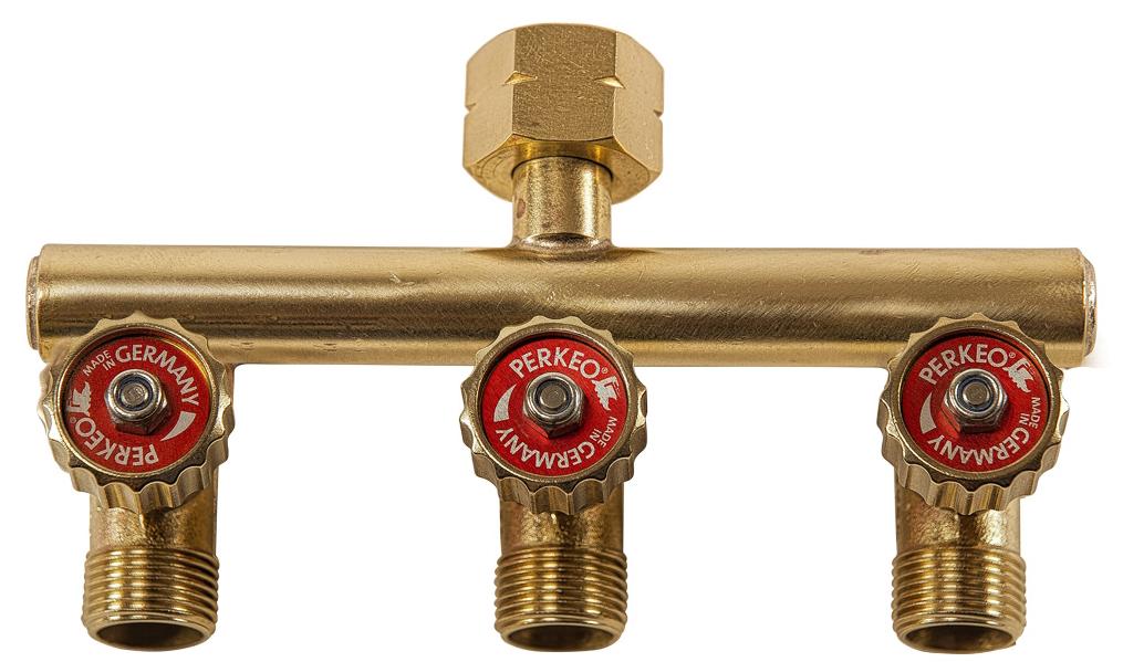 PERKEO Dreifach-Abzweigstück, G1/4" RH/3x G1/4" RH