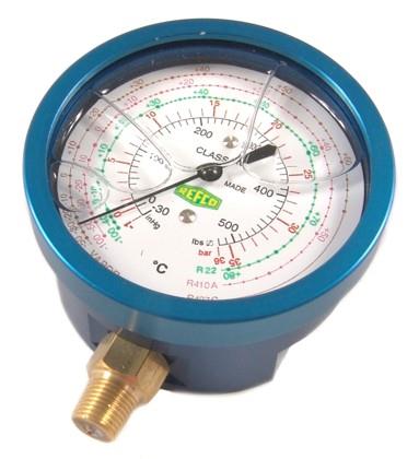 Niederdruckmanometer - Öl REFCO, Anschluss 1/8" NPT, R407C, R410