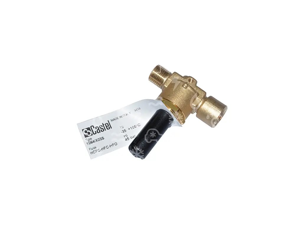 Magnetventil Castel, NC, Bördel 3/8", 1064/X03S, ohne Spule