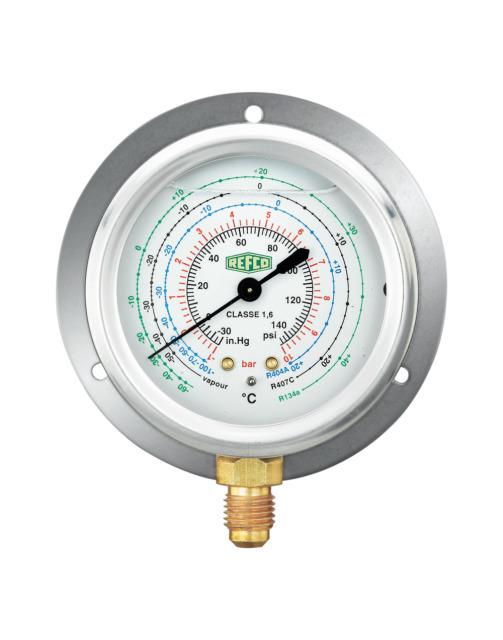 Refco MR-206-DS-R407C 7433650 Rohrfeder-Manometer 63mm 1/4"SAE