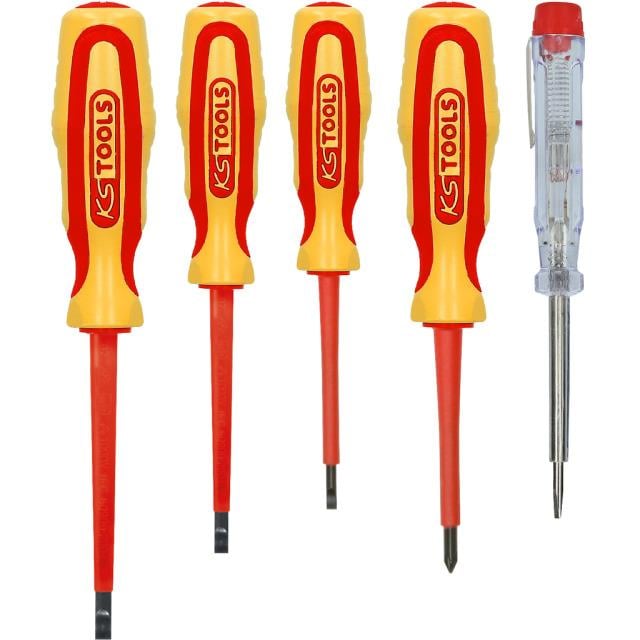 KS Tools Schraubendreher-Set 117.0540 ERGOTORQUE VDE PH+Schlitz, 5-teilig