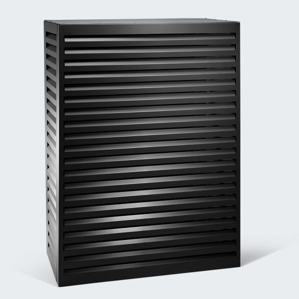 Evolar Klima- & Wärmepumpengehäuse Schwarz Aluminium Tower, 1600x1200x650 MM